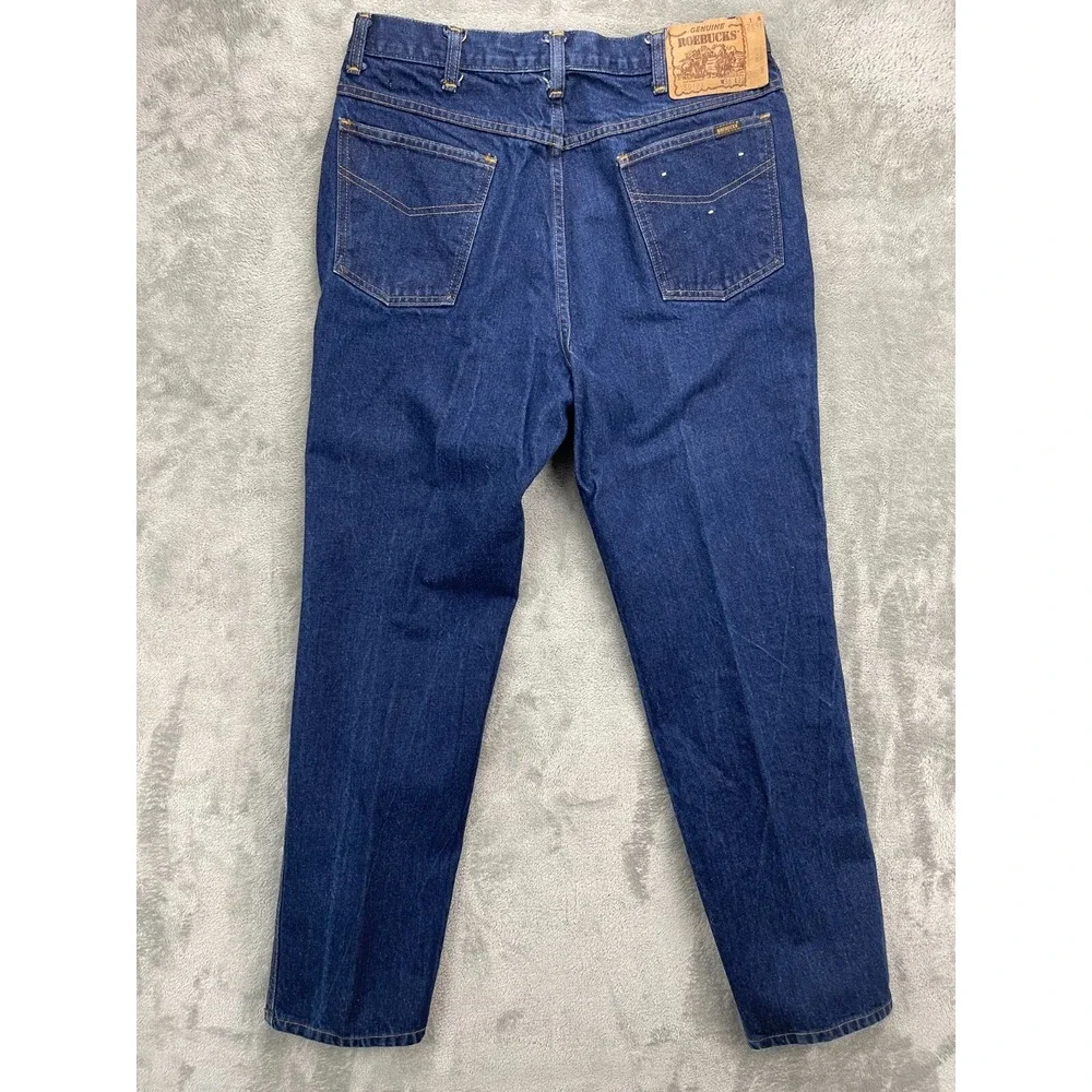 Roebucks Men's Denim Jeans 36x32 (Real 32x31) Indigo‎ Blue Western